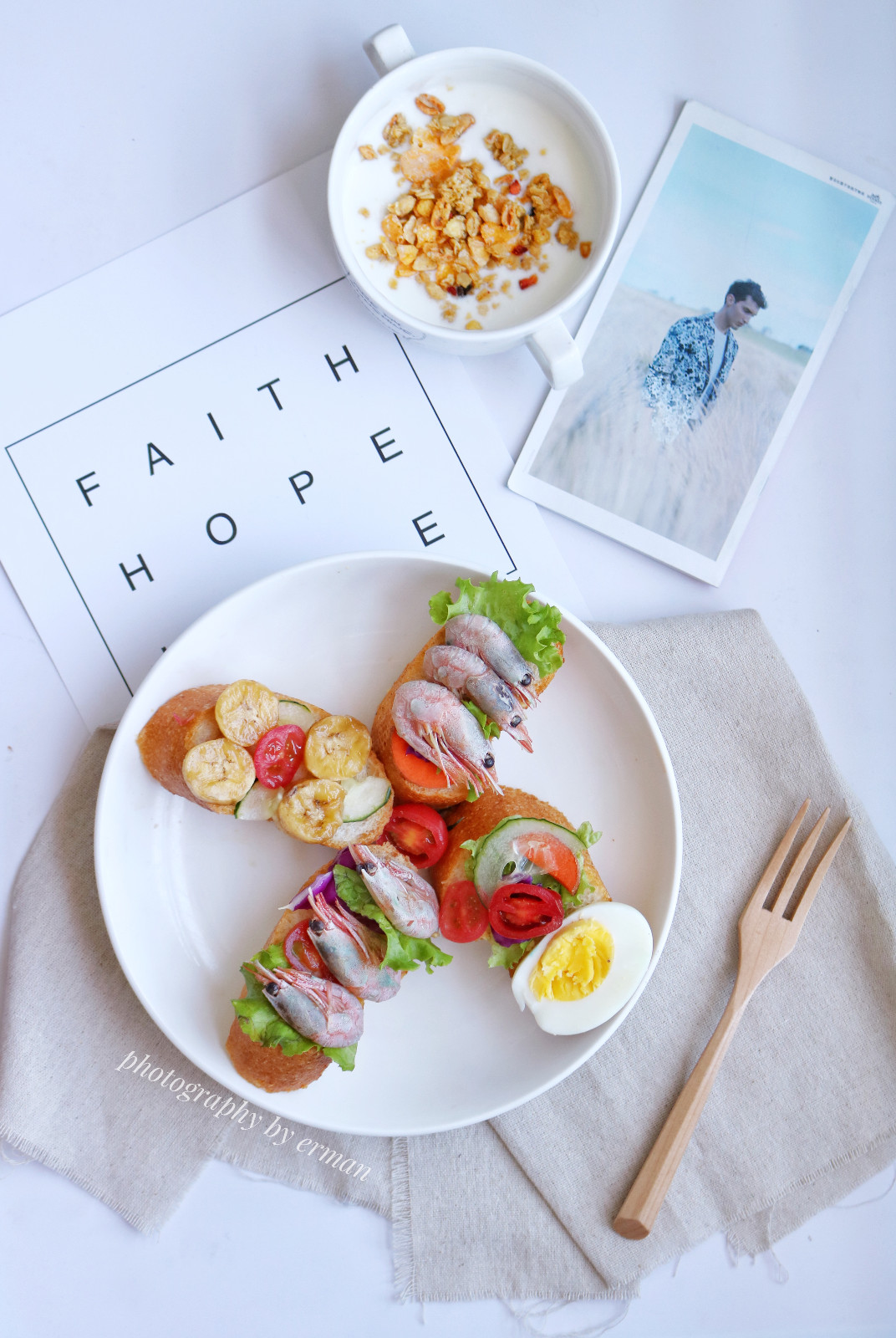 一组酷酷哒健身餐