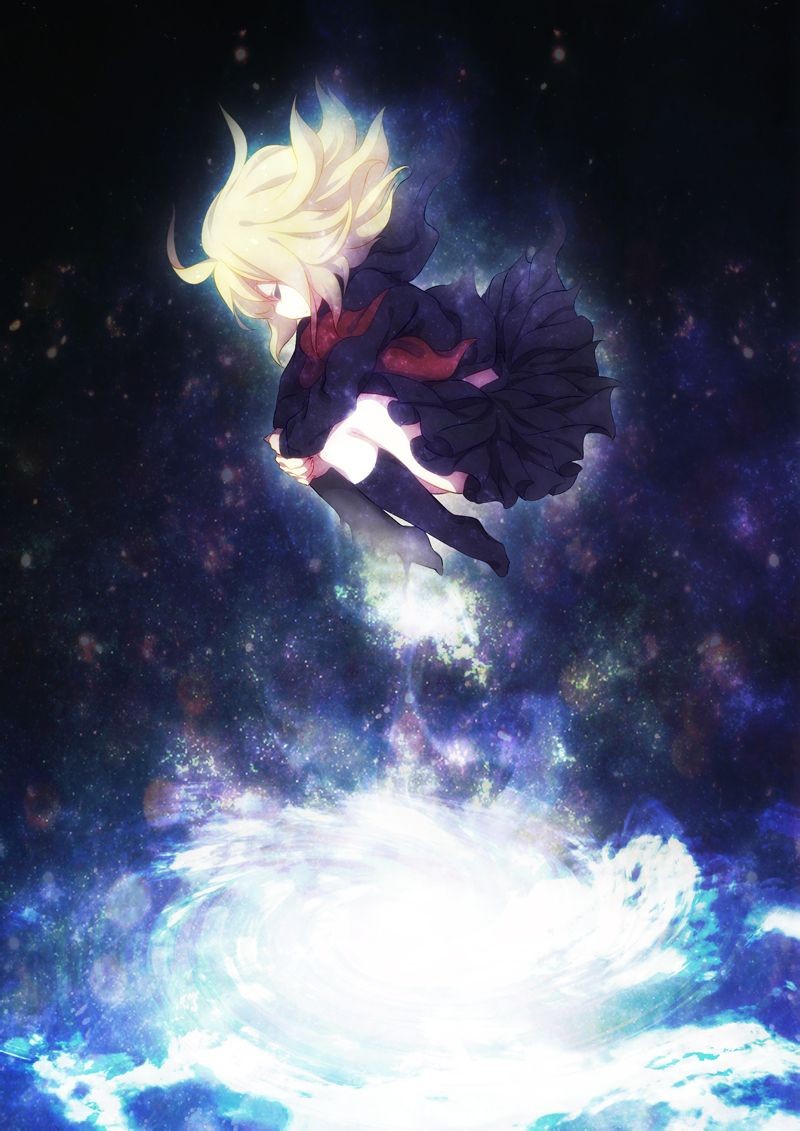 动漫二次元星空少女——世间的繁华都是浮云,天空的宁静才是永恒