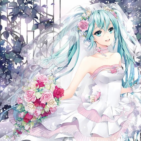 动漫二次元少女婚纱最幸福的那天要用最美丽的笑容迎接他