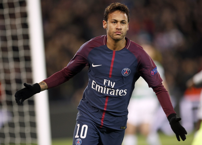 大巴黎欧冠5场24球完爆巴萨 皇马 内马尔14场制21球ko梅西c罗