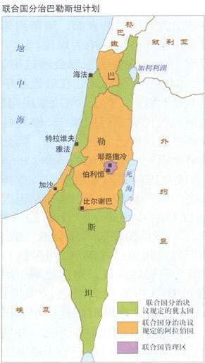 联合国表决"巴以分治"决议时,五大常任理事国都是什么态度?