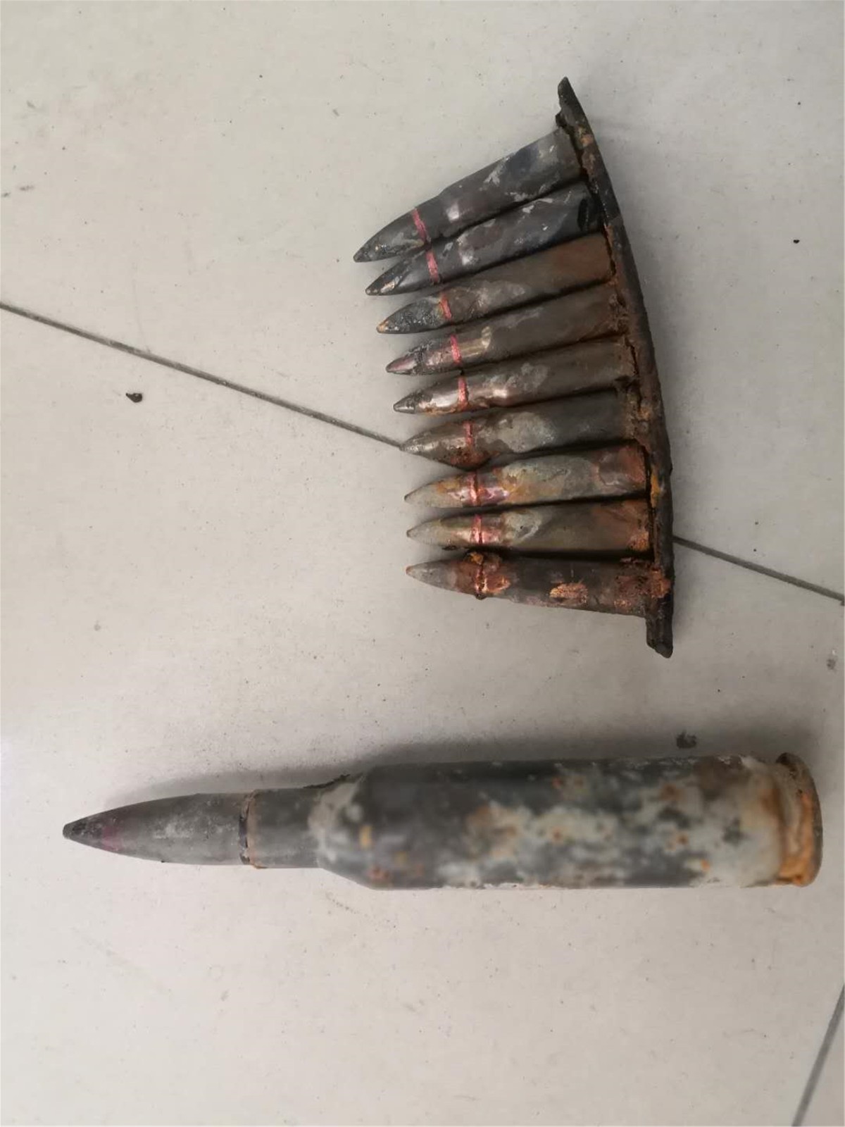 男子到河边寻宝石却寻到10发子弹