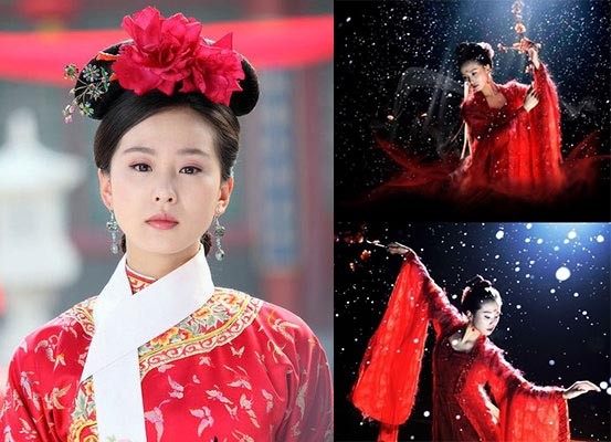 一身气质十分出众,在步步惊心中饰演的穿越女马尔泰若曦,一身红衣无论