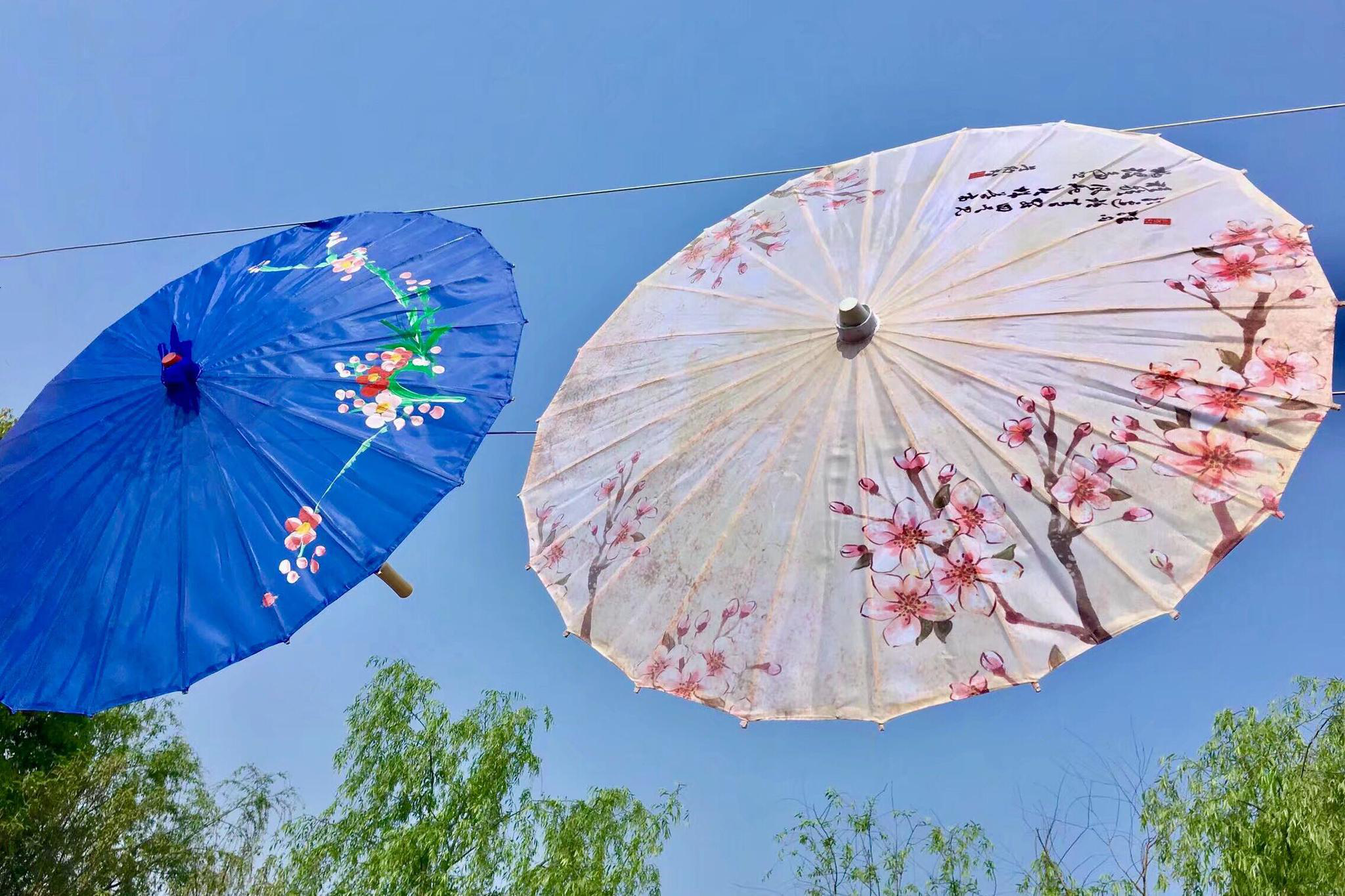 花纸伞飞起来