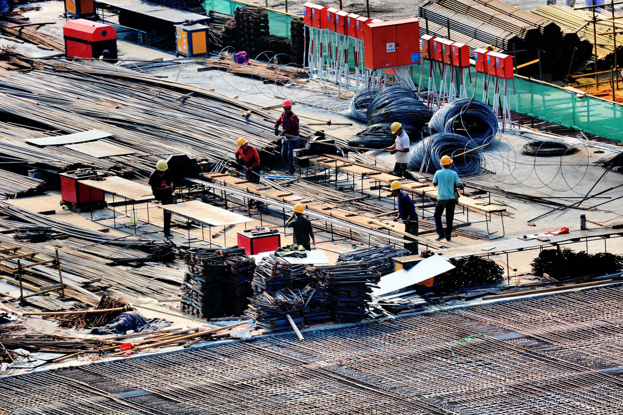 建筑工地撑起城市建设,原创摄影