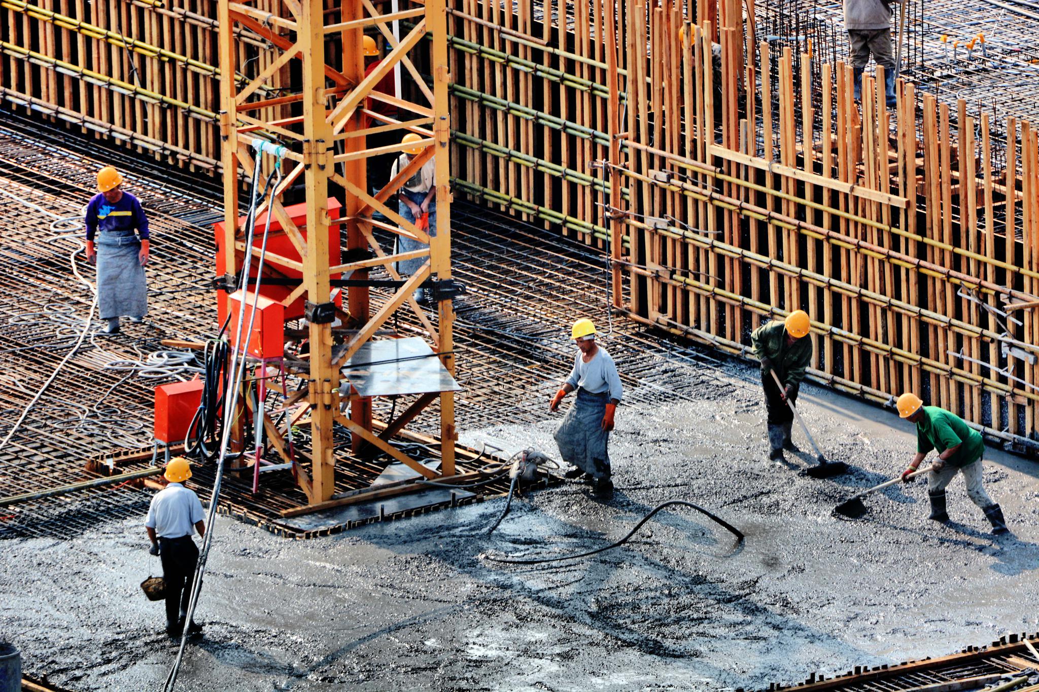 繁忙的建筑工地带来繁华的城市建设,原创摄影