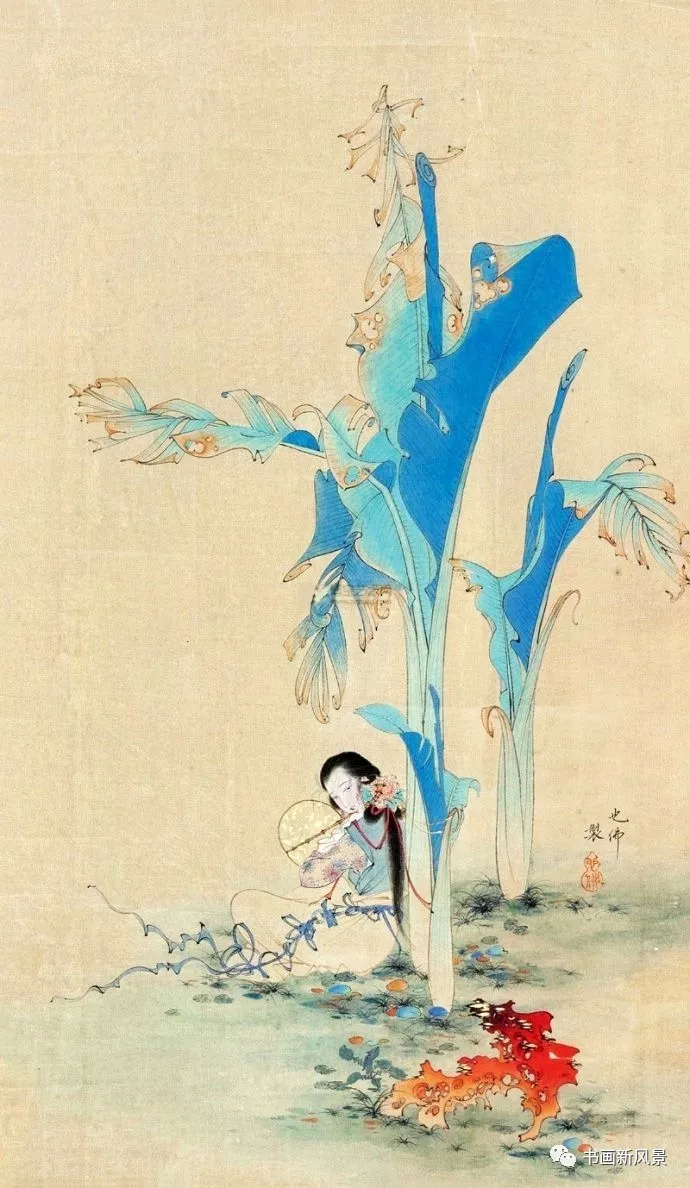 擅画媚妹的胡也佛~中国画工笔仕女欣赏