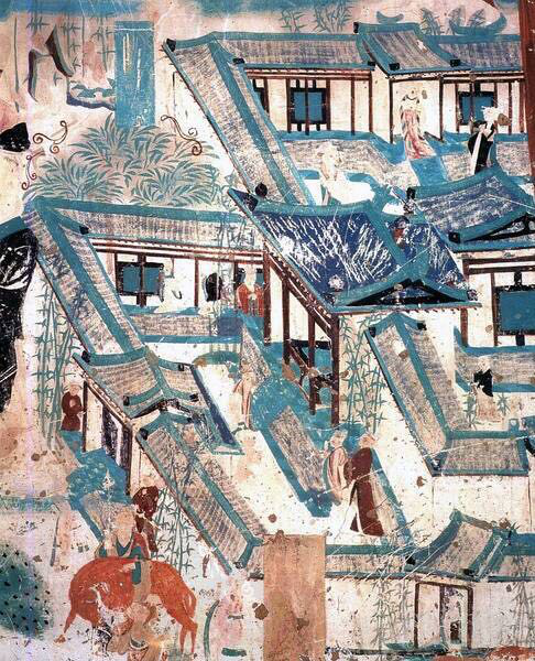 壁画中的唐代建筑67