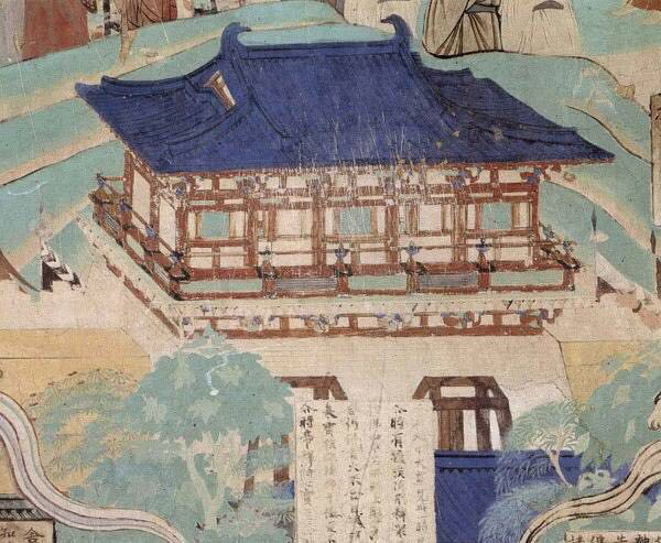 壁画中的唐代建筑… 】 |壁画|唐代|建筑_新浪新闻