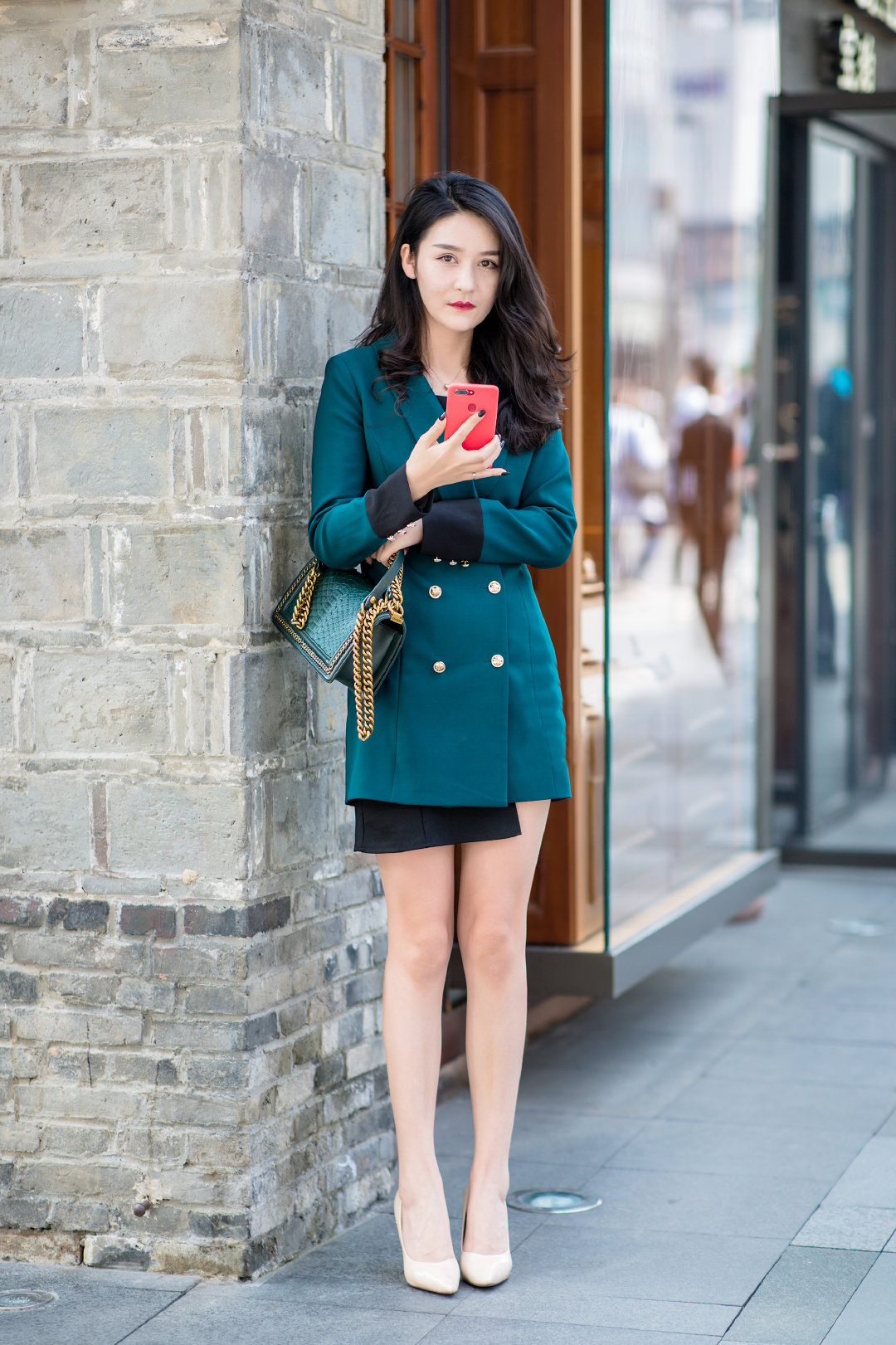 街拍的美女,真是一个比一个好看.