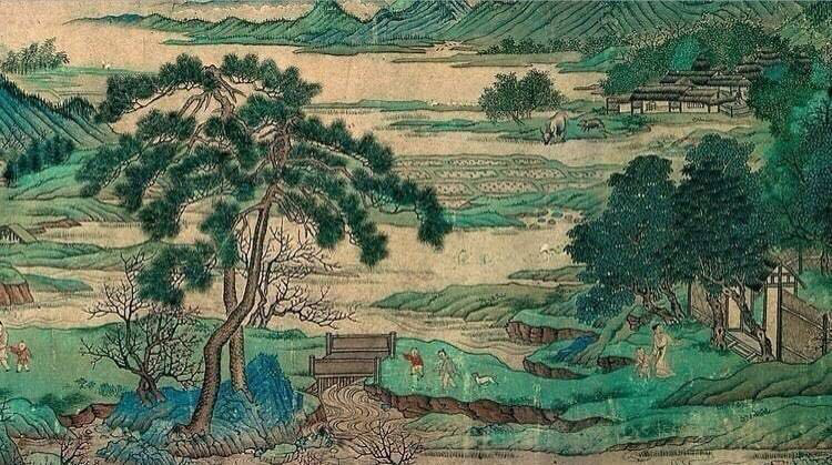 仇英桃花源图卷丨波士顿艺术博物馆藏