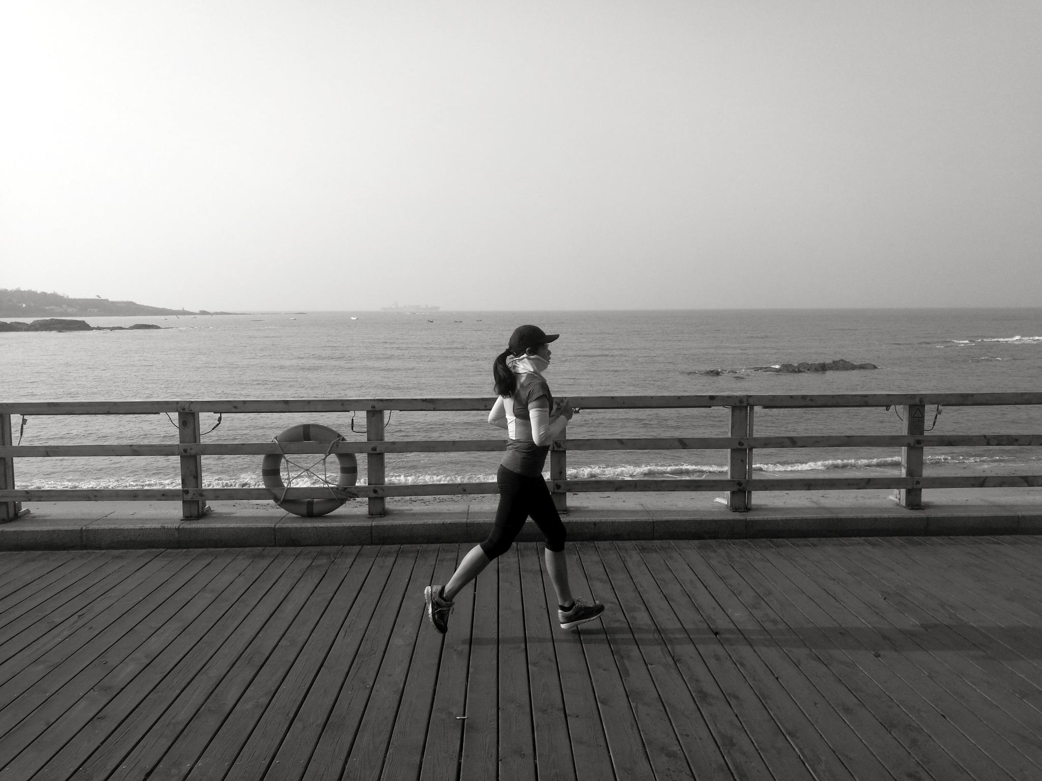 清晨健身运动 健康晨跑