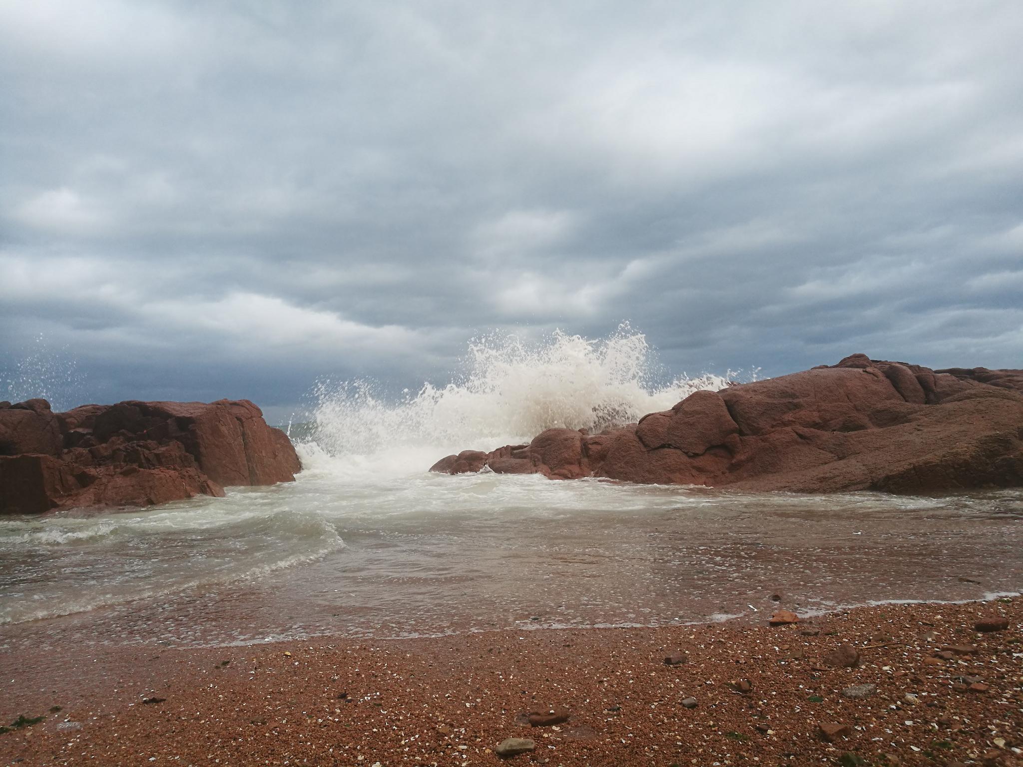 户外海边 观海听涛