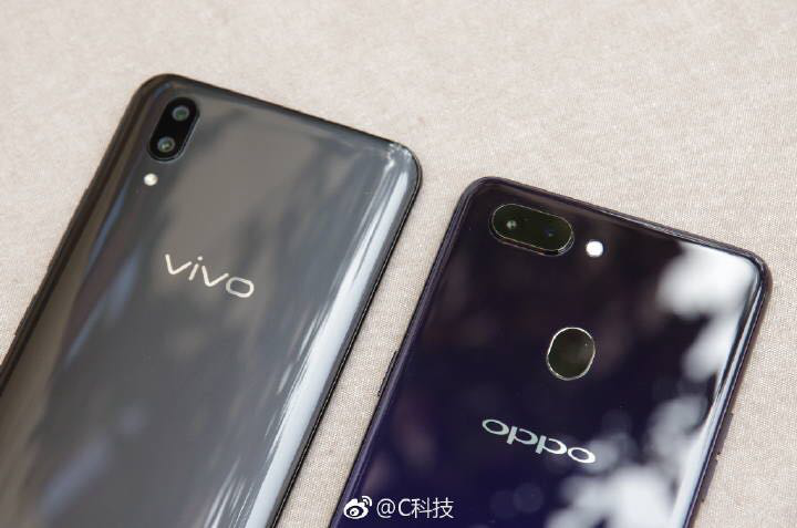 vivo x21和oppo r15真机外观对比