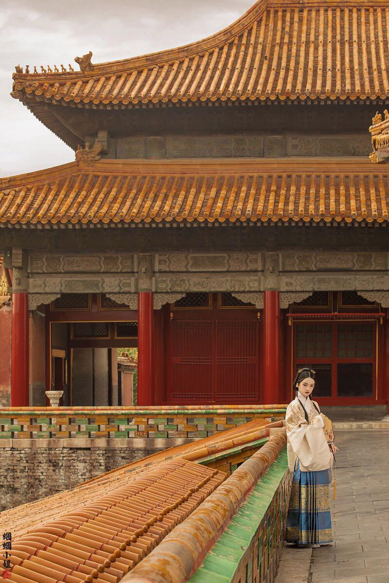 在故宫博物院的写真照