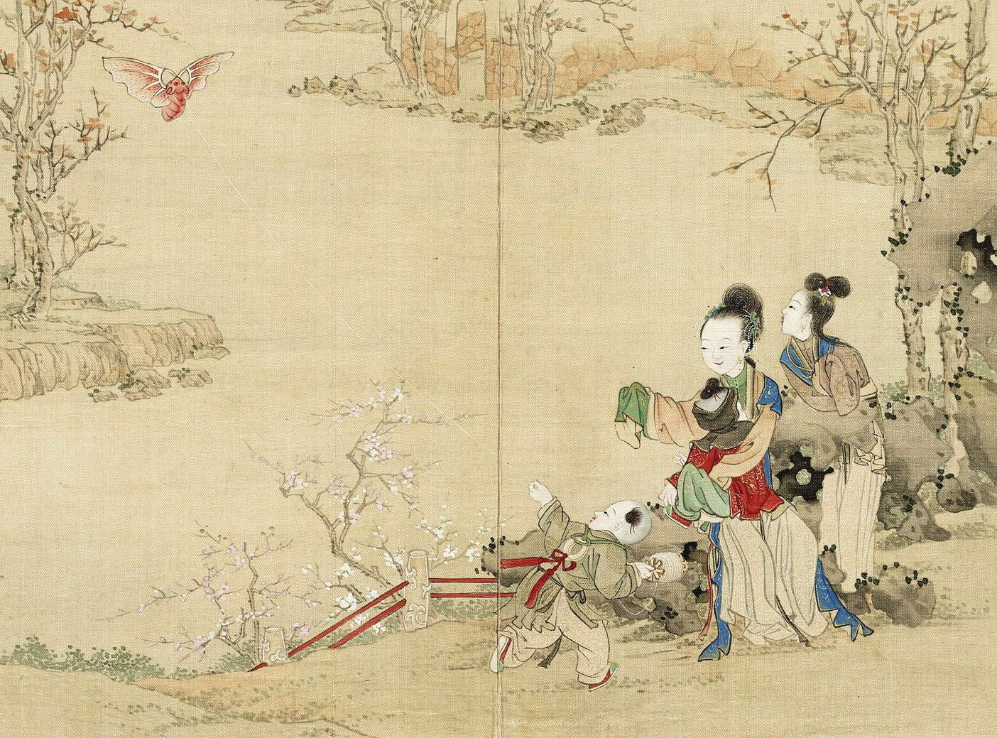 清宫绘本升平乐事图册