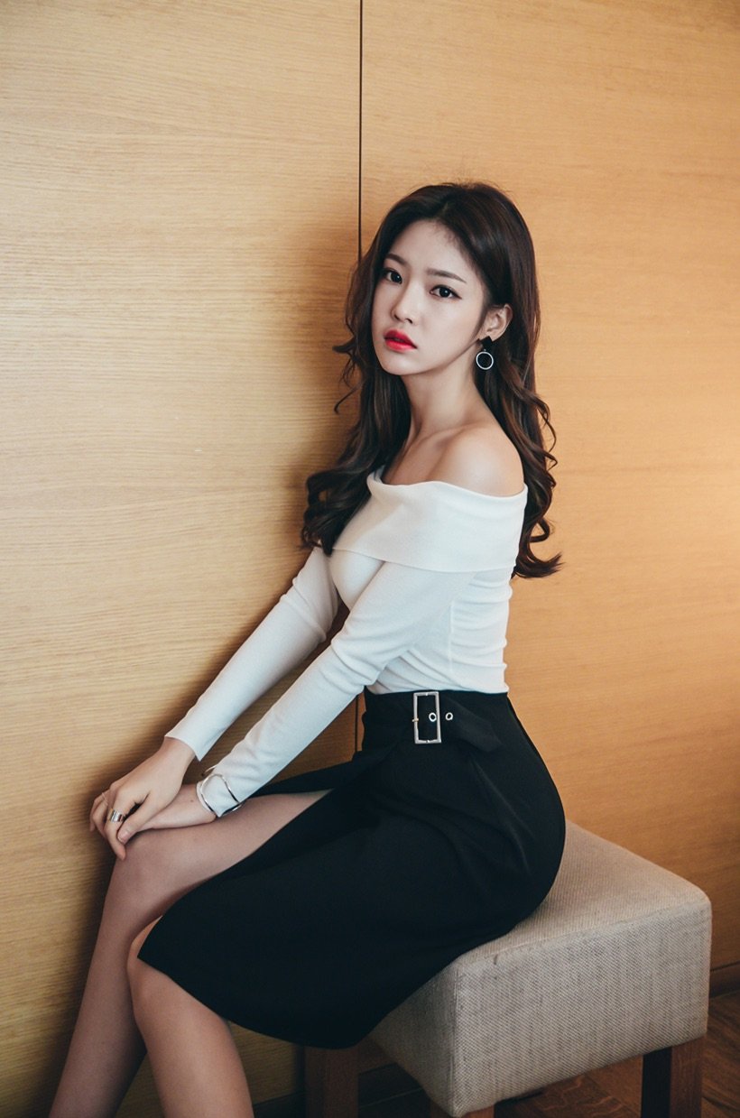 很有型的气质女生,真的很有女人味.