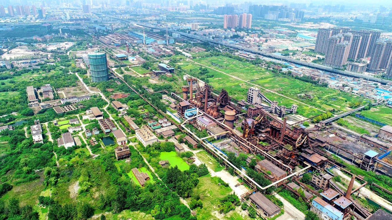 安徽合肥鸟瞰合肥东部新中心