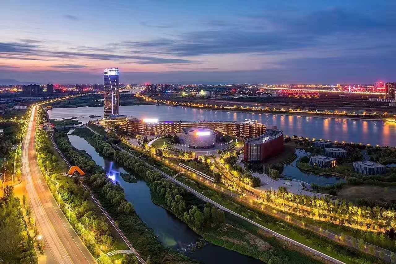 美的西安浐灞夜景