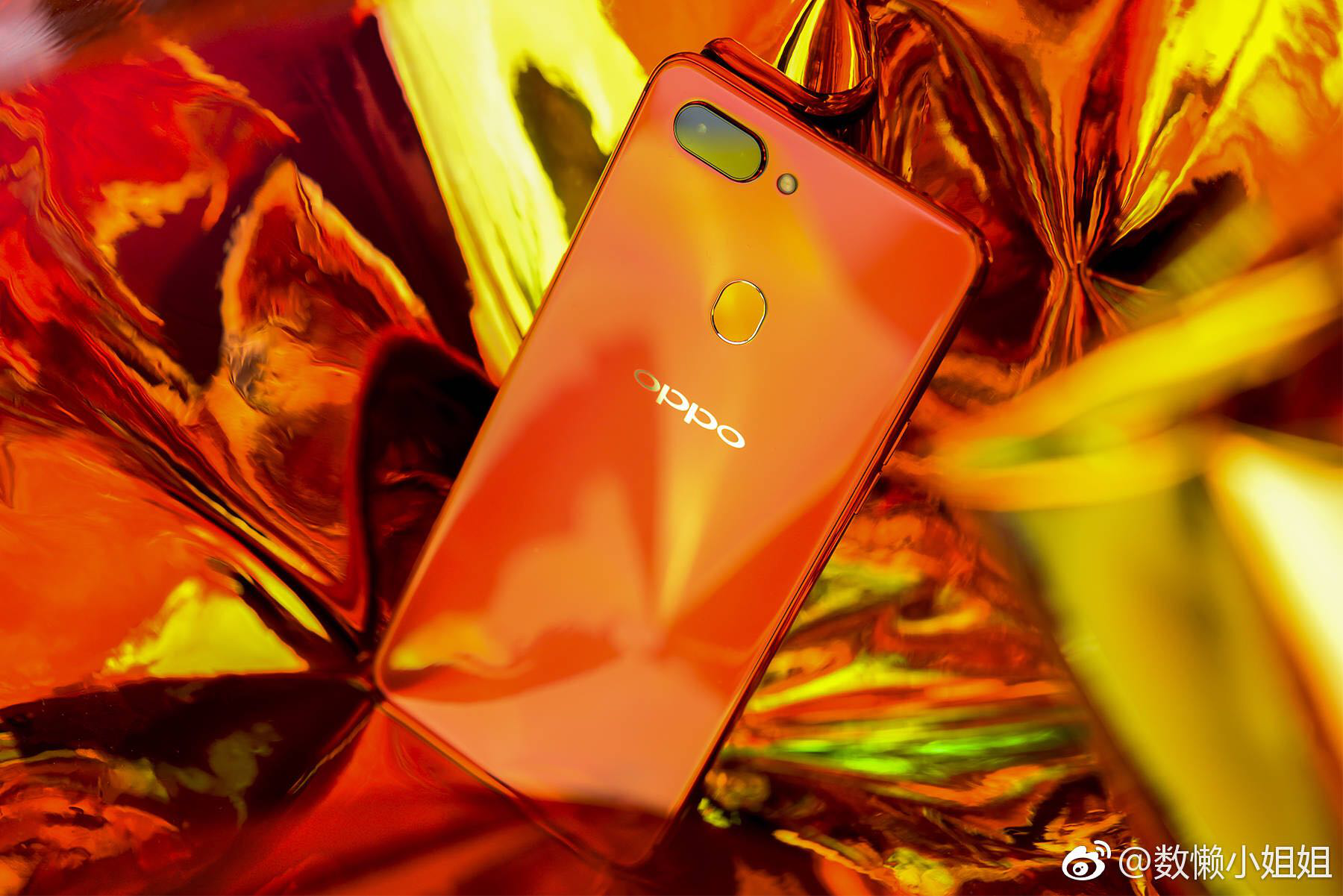 oppo r15热力红 真机美图欣赏