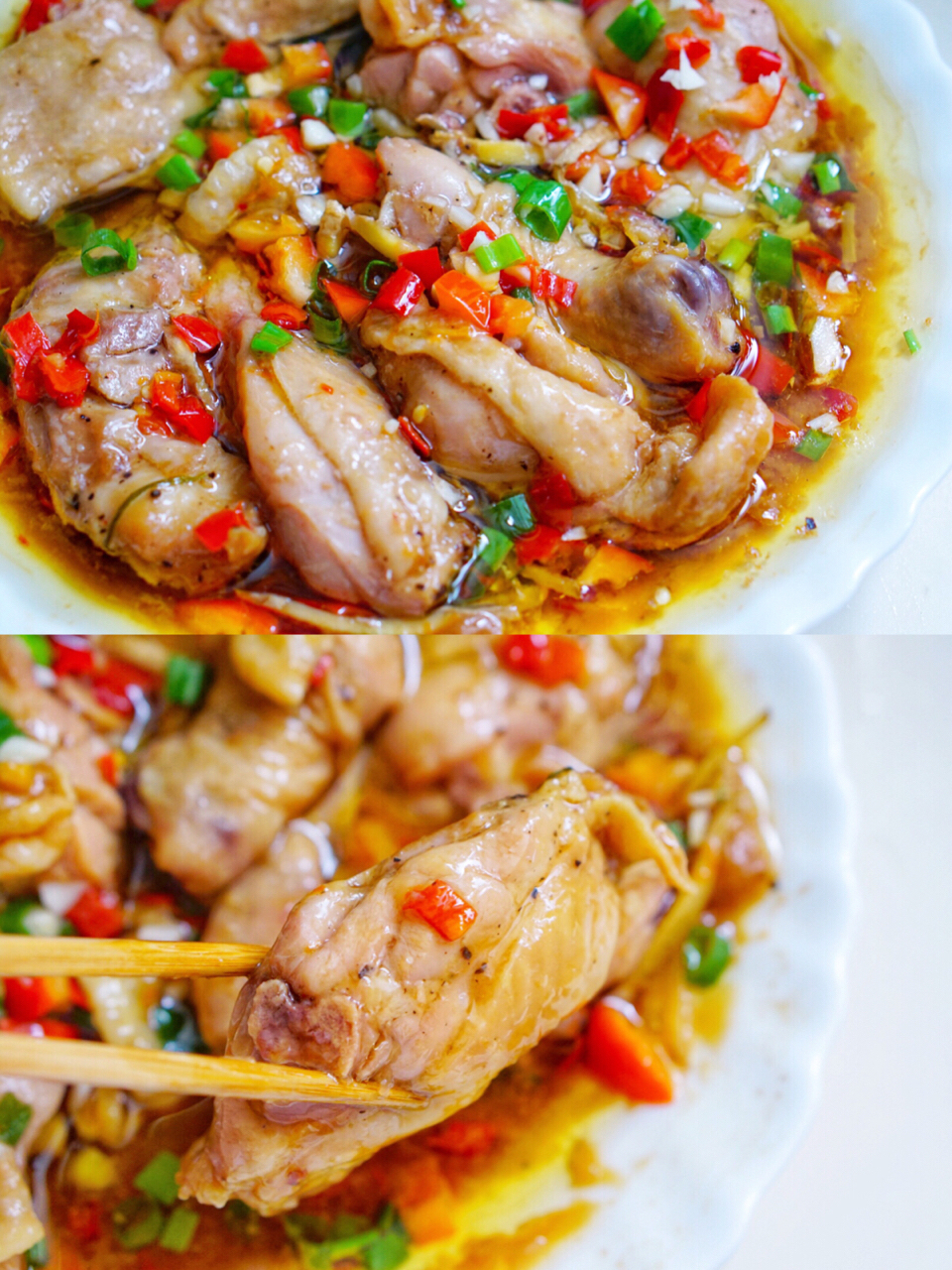 无敌滑嫩多汁的剁椒鸡腿,手残党必学的超美味做法.