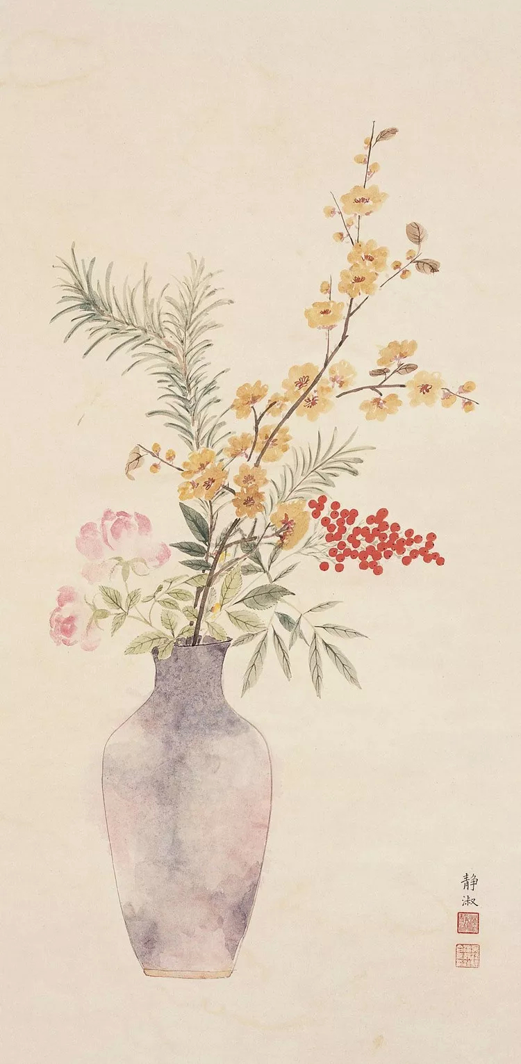 当代国画家徐鹤推荐吴湖帆夫人潘静淑中国画作品