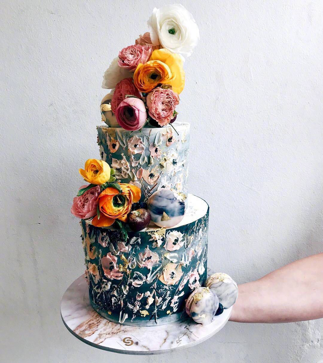 婚礼上的的蛋糕也是一件艺术品,美到让人窒息.