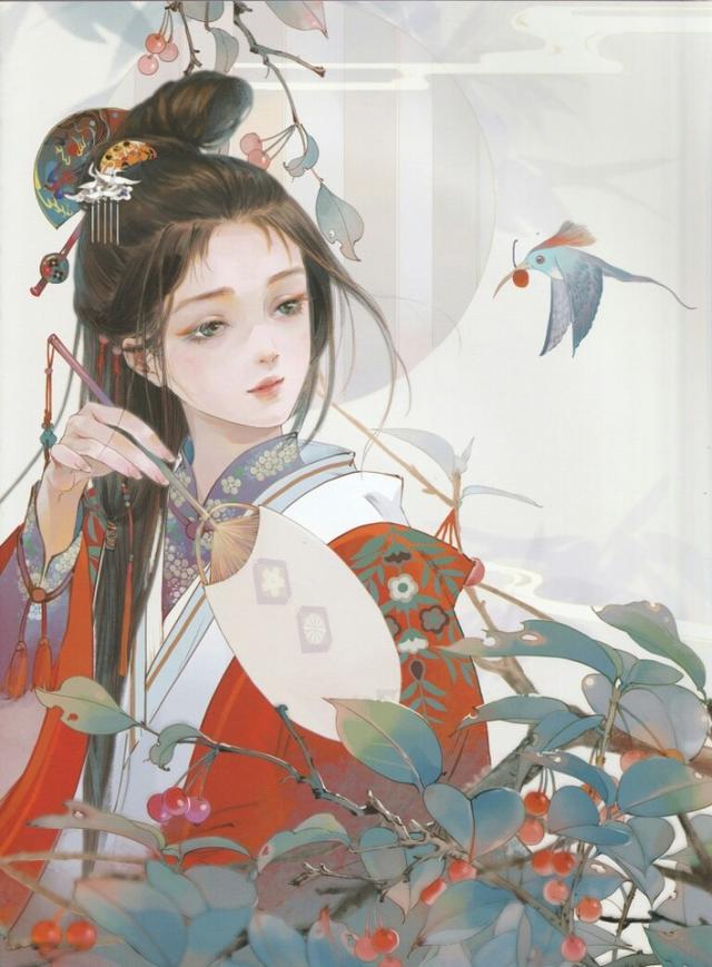 唯美古风美女插画锁屏壁纸集锦