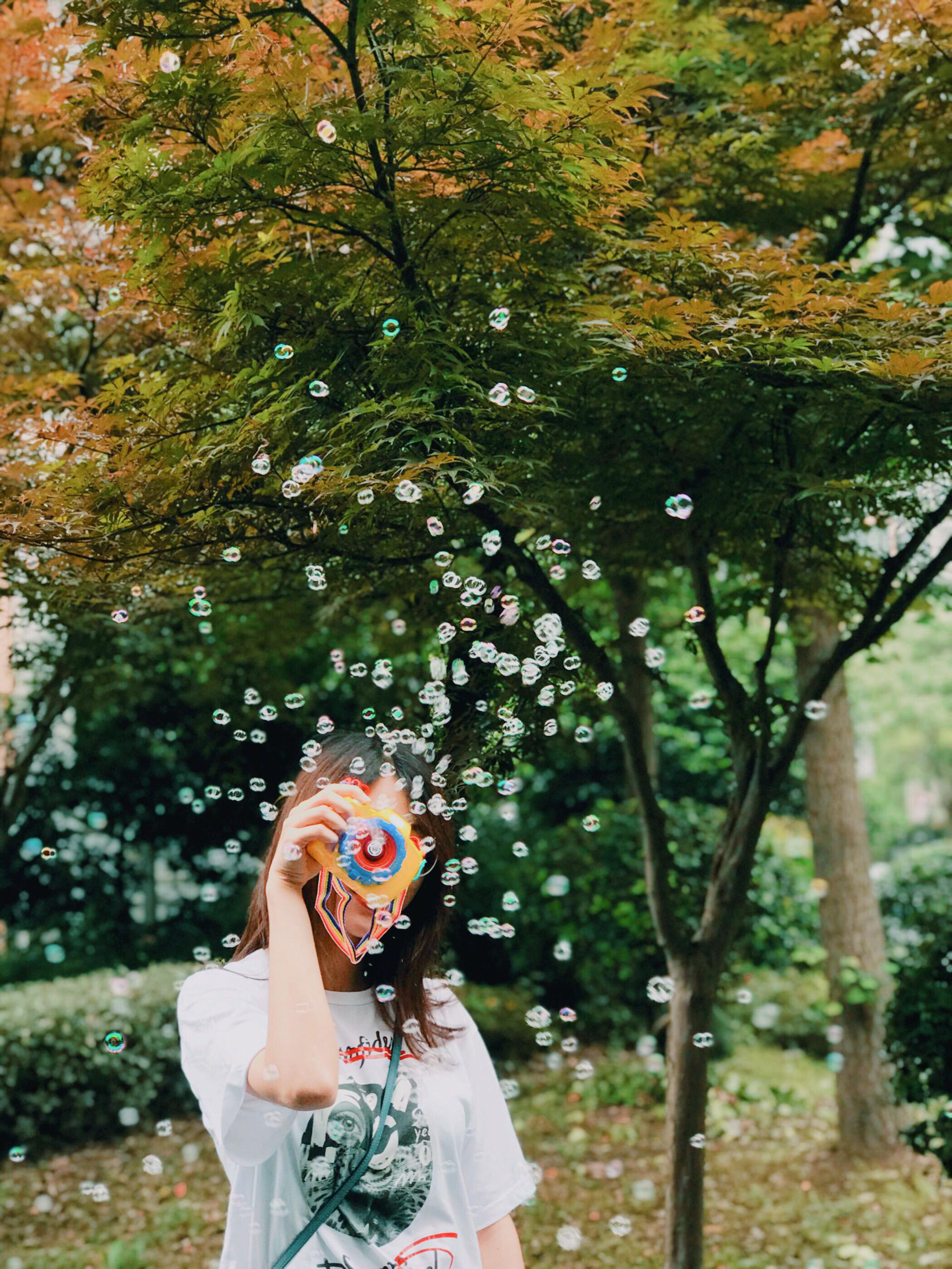 教你如何借助泡泡机拍出超适合夏天的"少女"图!