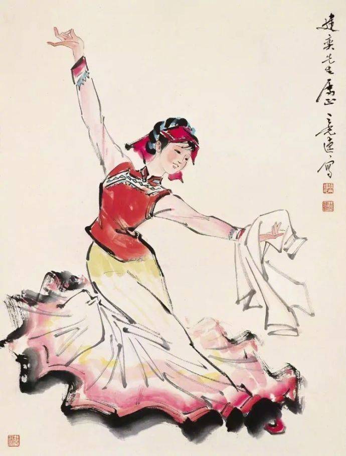 名家中国画写意舞蹈人物欣赏