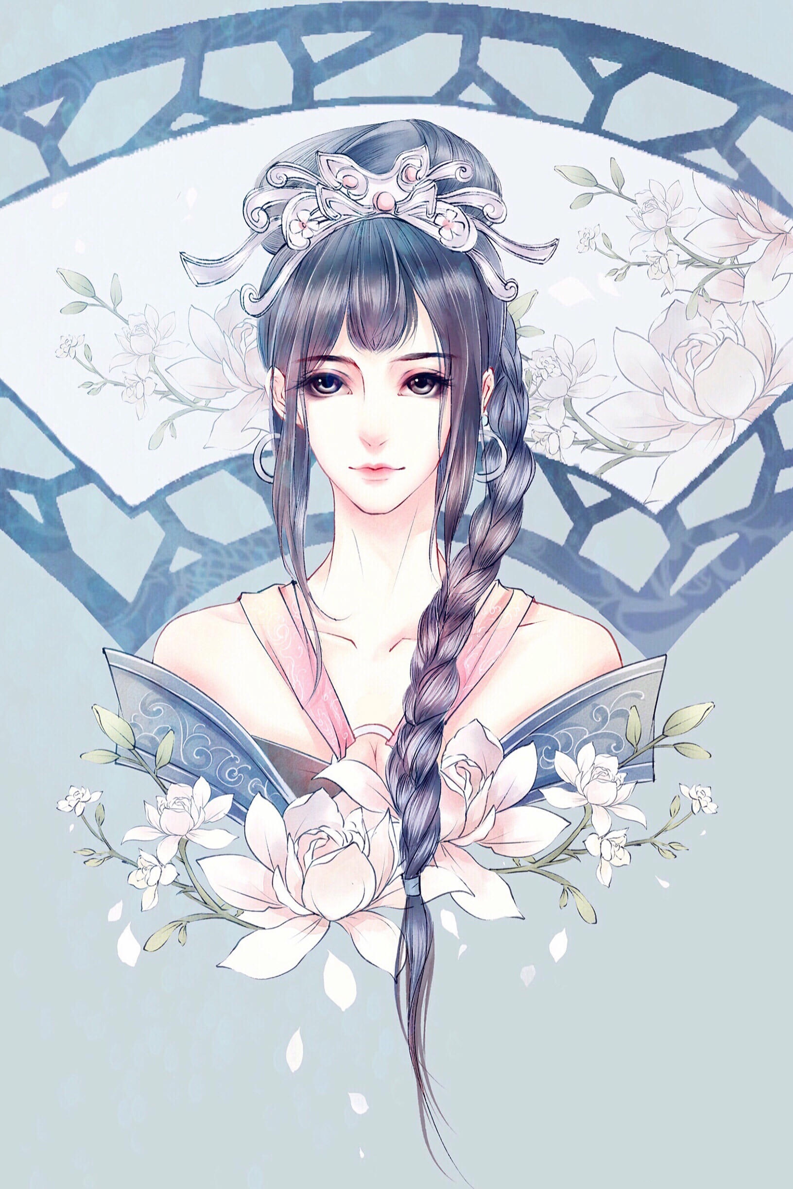 美人如花隔云端古风美人系列手机壁纸