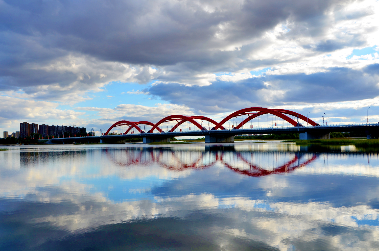 通辽市辽河公园美丽云天美丽风光原创摄影