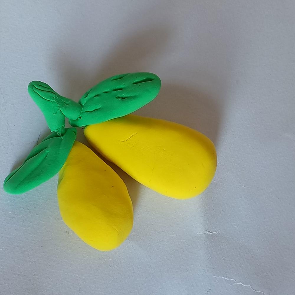 水果芒果的橡皮泥亲子diy手工小课堂制作教程