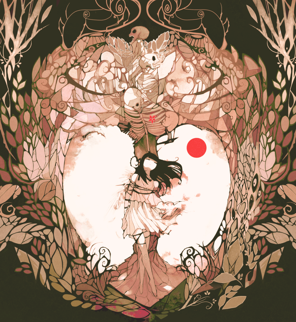 艳丽的色块构成的美图这组插画的构图和色彩简直是美爆了