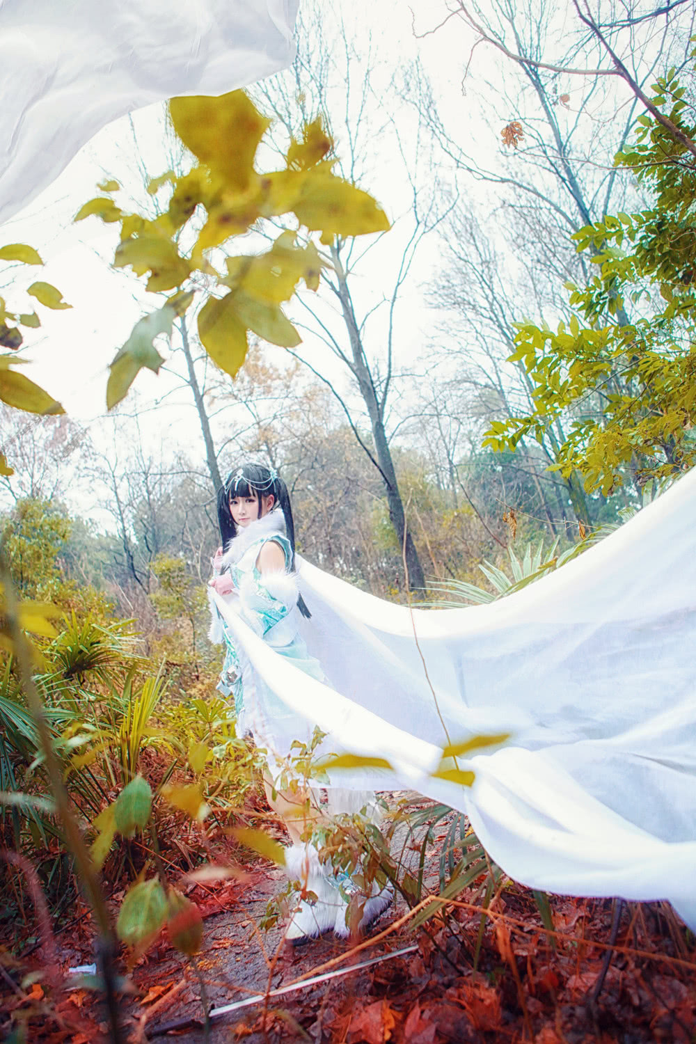 天涯明月刀圣绣雪影cosplay 温柔的古风小萝莉 好美!