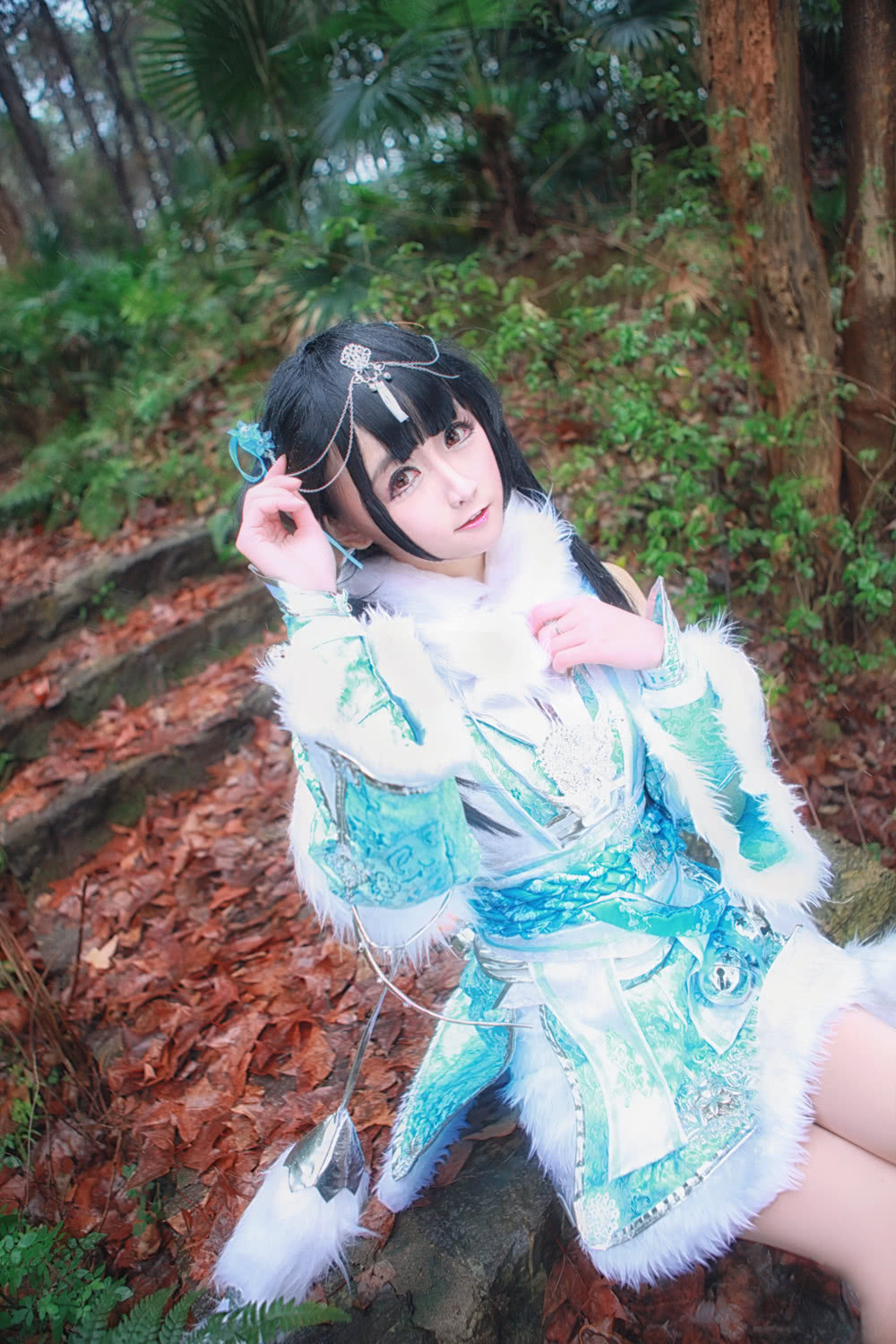 天涯明月刀圣绣雪影cosplay 温柔的古风小萝莉 好美!