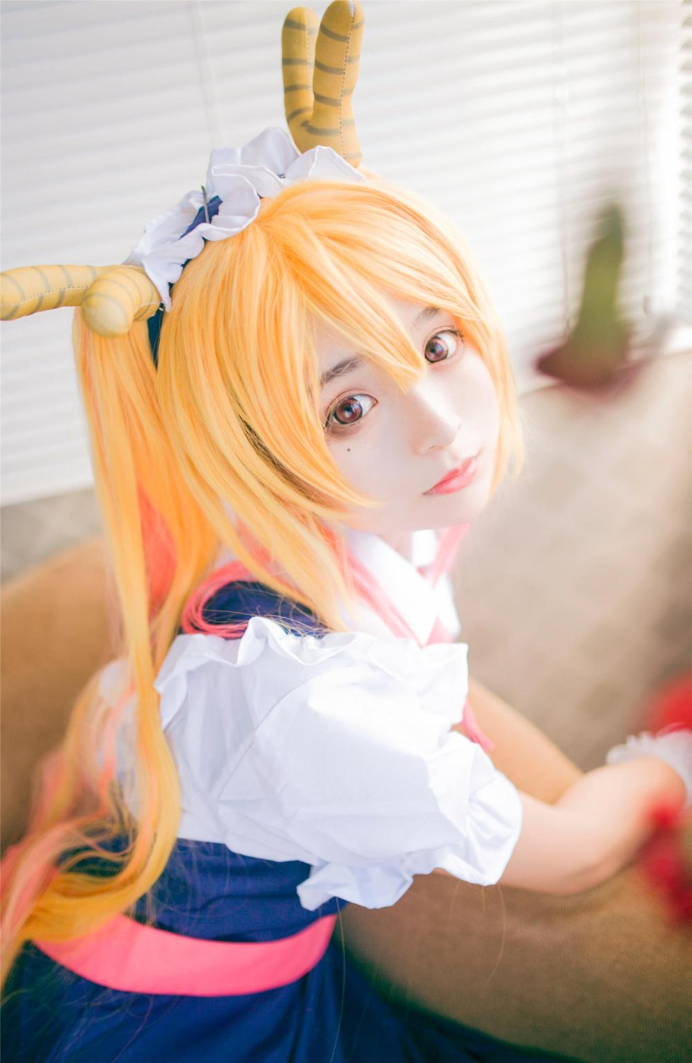 小林家的妹抖龙托尔cos动画里走出来龙女仆