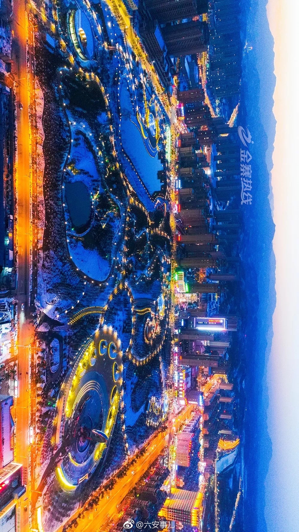 航拍!你没见过的六安金寨夜景全在这里![围观]