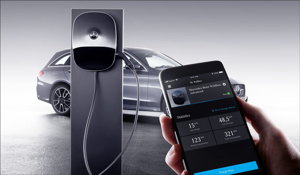 这是奔驰电动车最新充电桩,未来智能家庭必备工具之一?