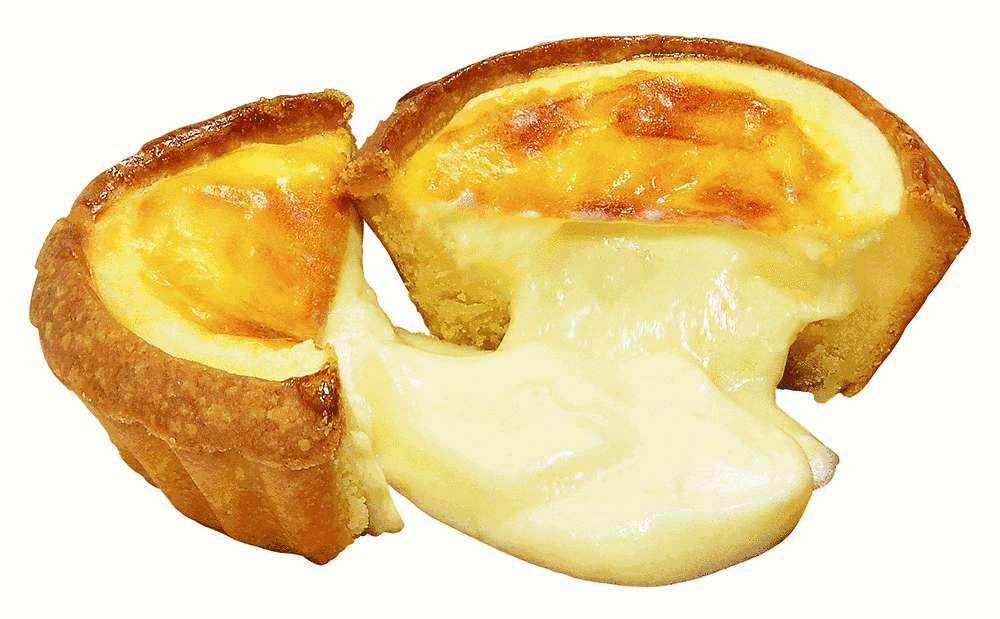 芝士控的最爱,奶香浓郁酥松的挞皮,排队排到没脾气的流心芝士挞