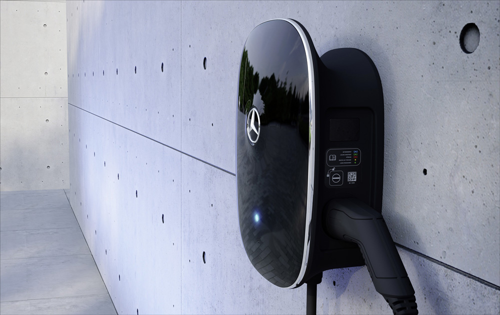 同时为两辆汽车充电,奔驰最新家庭充电桩技术超过了特斯拉!