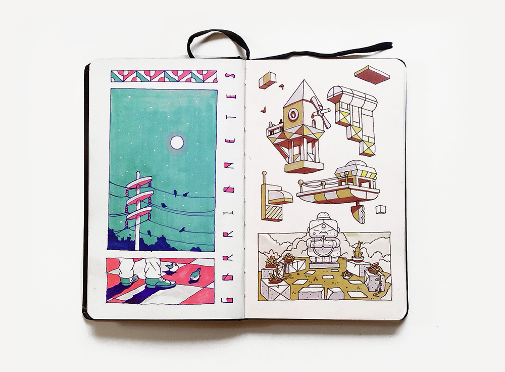 sketchbook 插图 绘图 人物设计