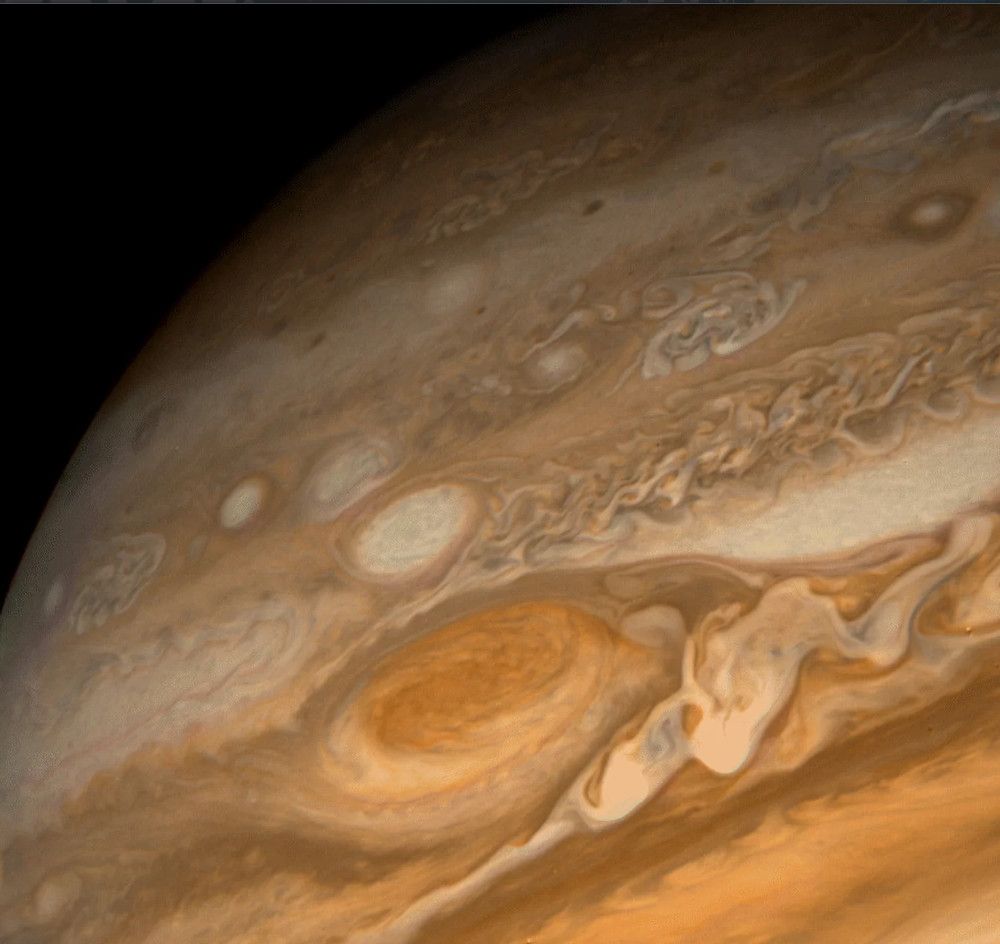 木星的大红斑看起来像你的眼睛
