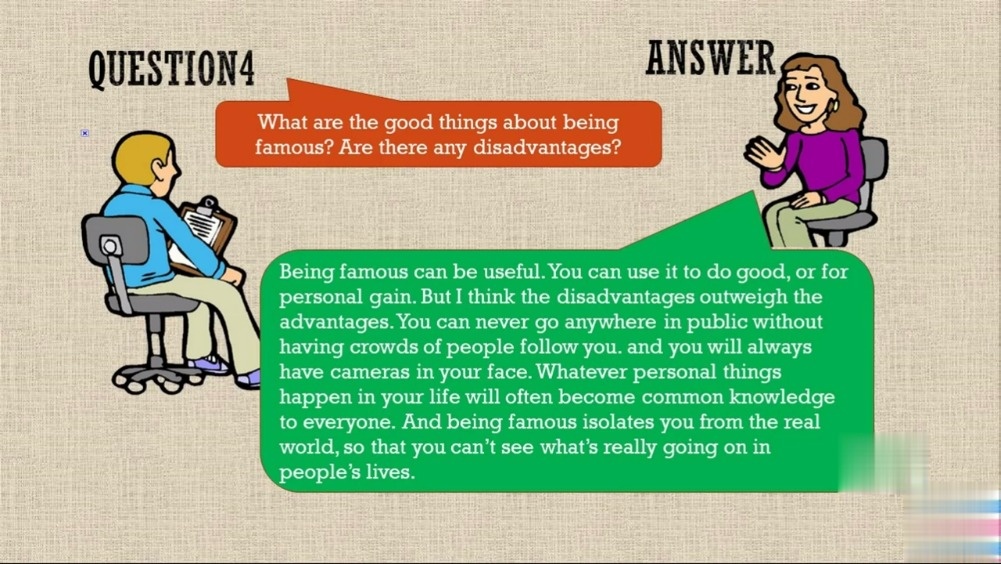 【9分口语话题:描述一个明星】这个答案很中国特色了,大家把关键句型