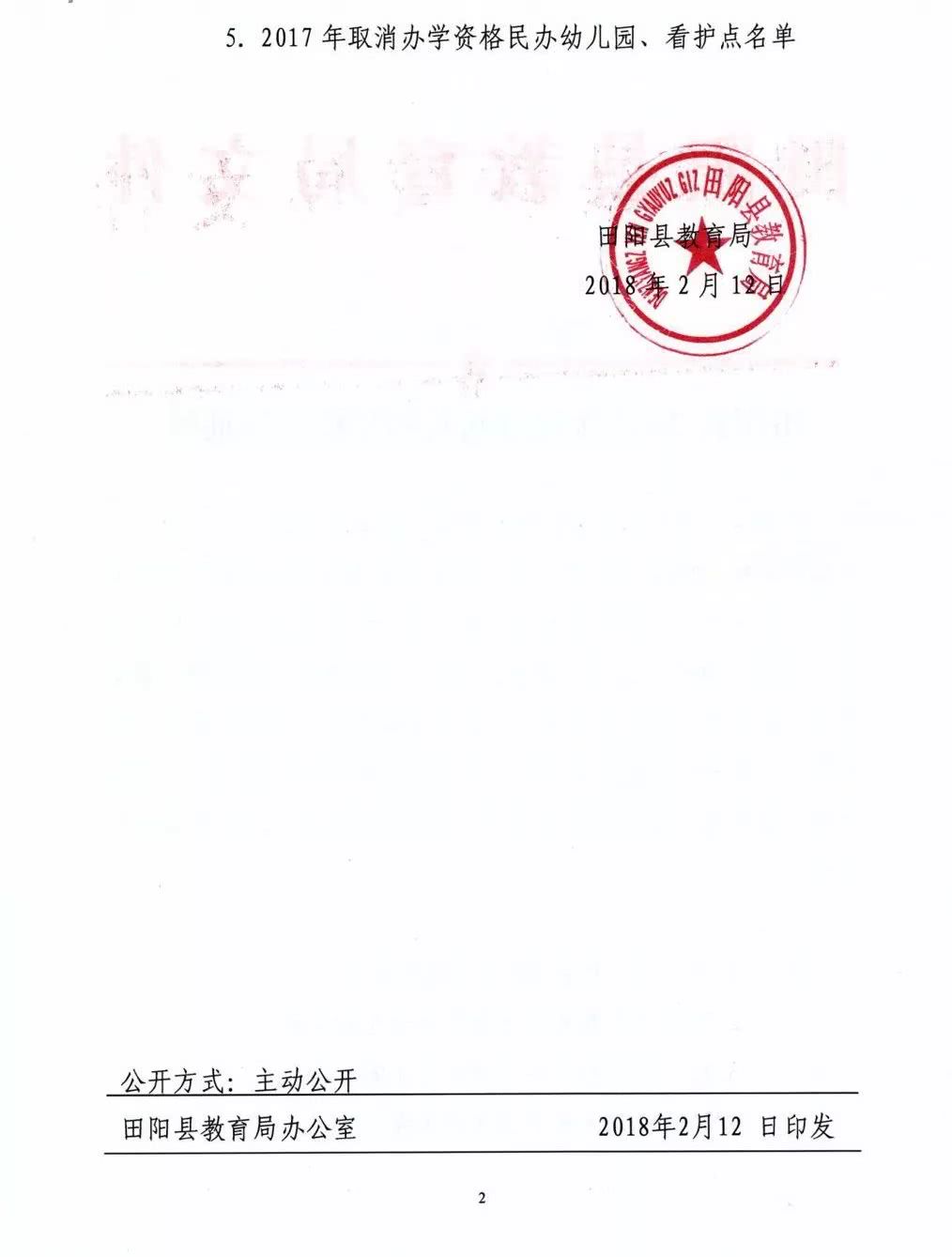 田阳县民办幼儿园年检合格幼儿园名单公布