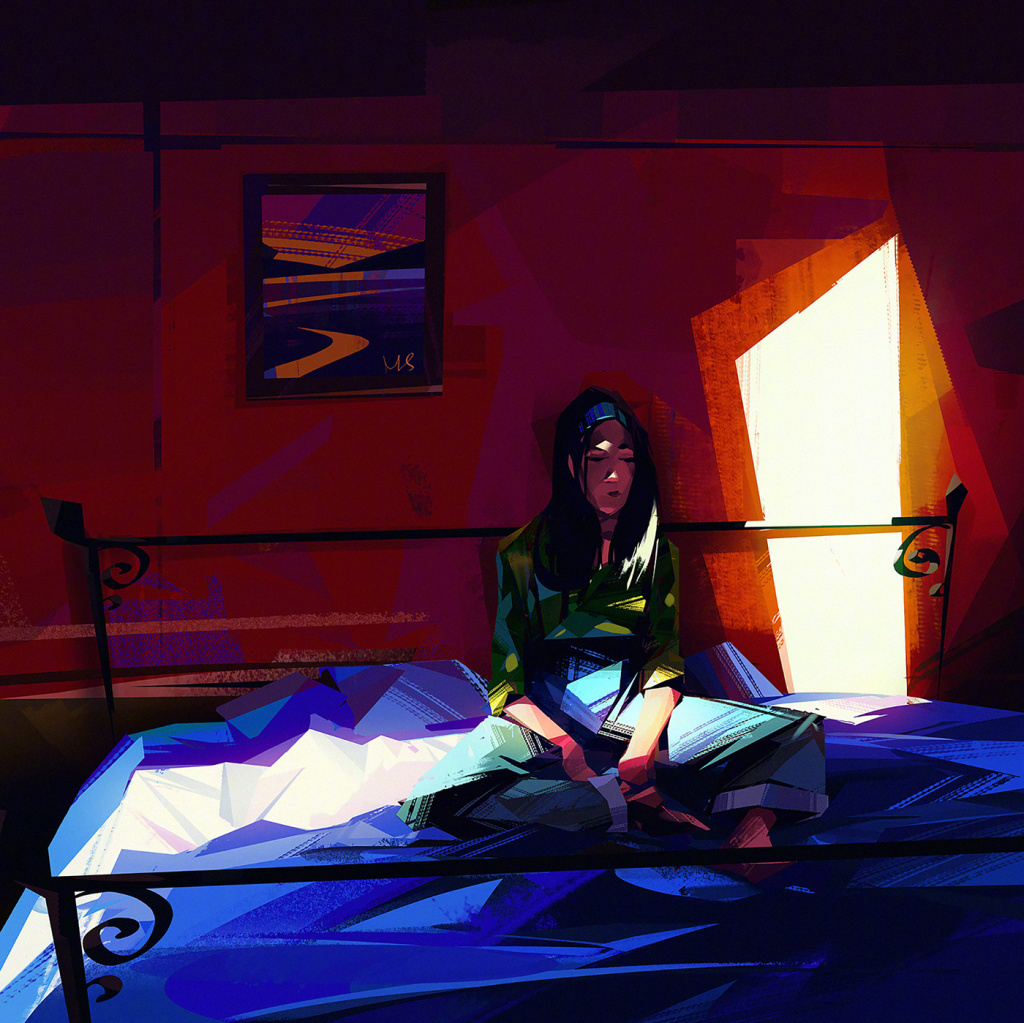 简洁干净的笔触与光影绘画,视觉上好舒服. | 来自插画师