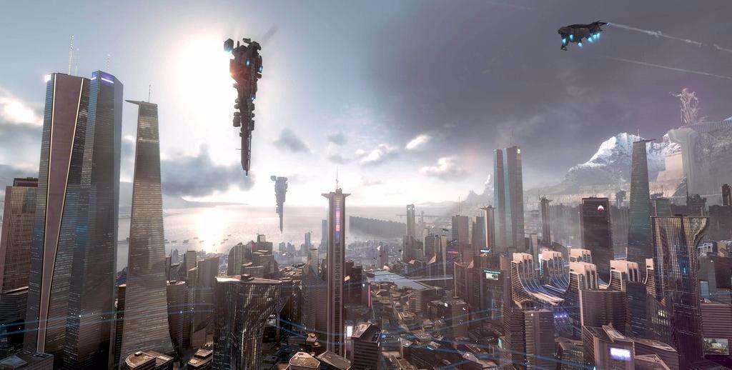 地球未来的城市是什么样几张科幻想象图告诉你答案