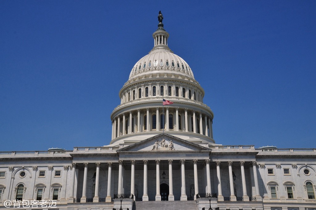 华盛顿地标建筑美国国会大厦原创摄影
