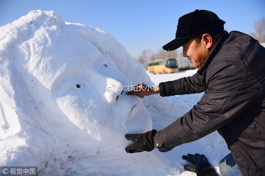 沈阳大叔堆最美雪人