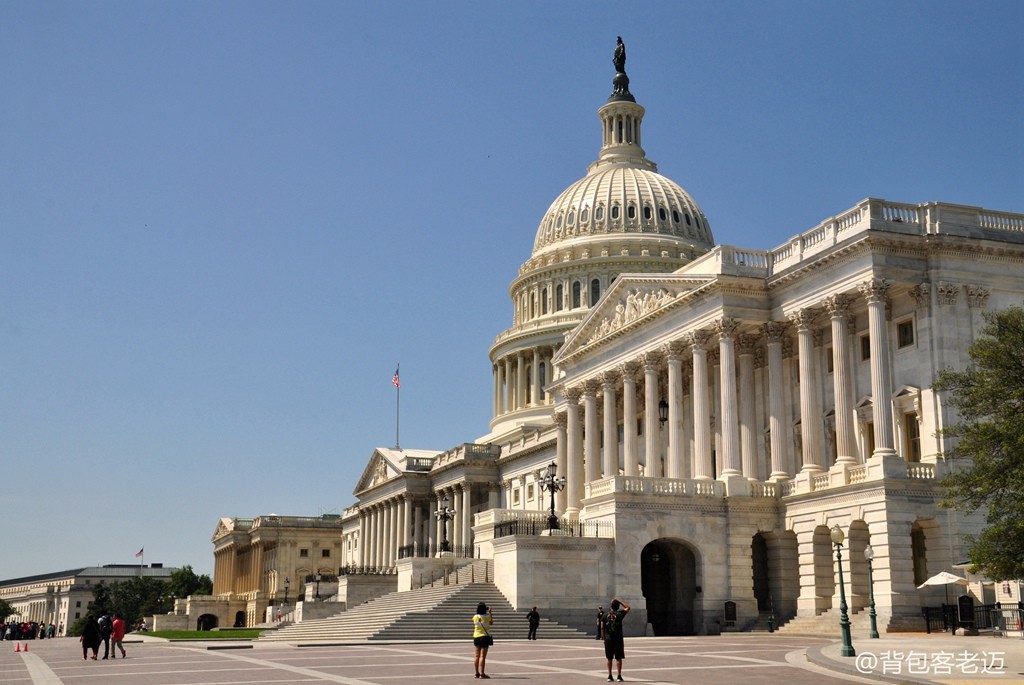 华盛顿地标建筑美国国会大厦原创摄影